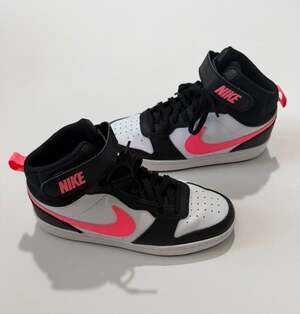 Nike Court Borough Mid 2 GS 'Sunset Pulse' Kids High-Top Sneakers
